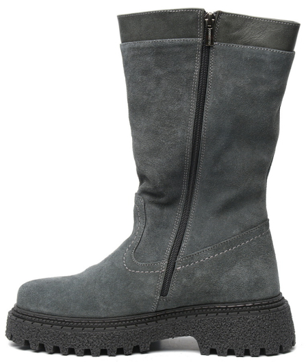 ЖЕНСКИЕ САПОГИ НАТУРАЛЬНАЯ КОЖА+ВЕЛЮР /НАТУРАЛЬНАЯ  ШЕРСТЬ CORVETTO ИТАЛИЯ