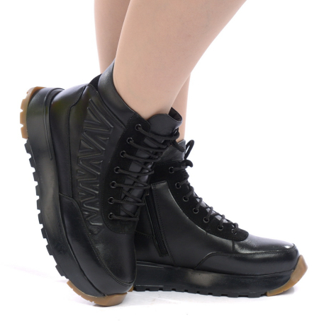 ЖЕНСКИЕ БОТИНКИ НАТУРАЛЬНАЯ КОЖА / НАТУРАЛЬНЫЙ МЕХ CORVETTO ИТАЛИЯ