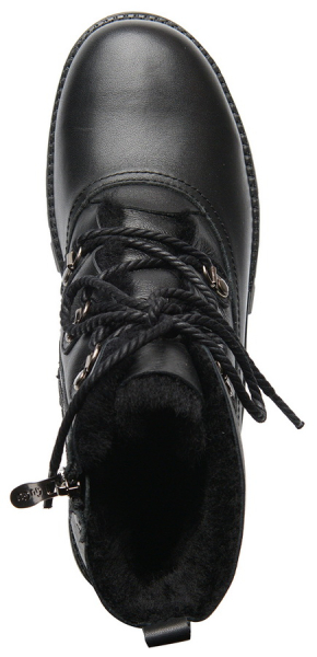 ЖЕНСКИЕ БОТИНКИ НАТУРАЛЬНАЯ КОЖА+ДУБЛЕНКА / НАТУРАЛЬНЫЙ МЕХ GUGU ГЕРМАНИЯ