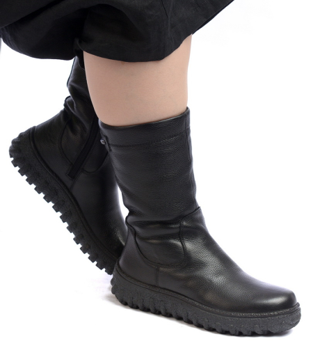 ЖЕНСКИЕ САПОГИ НАТУРАЛЬНАЯ КОЖА / НАТУРАЛЬНЫЙ МЕХ GUGU ГЕРМАНИЯ