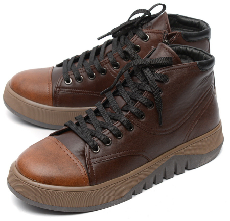 МУЖСКИЕ БОТИНКИ НАТУРАЛЬНАЯ КОЖА / ШЕРСТЬ CORVETTO