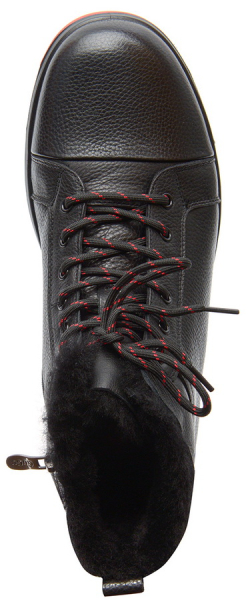 МУЖСКИЕ БОТИНКИ НАТУРАЛЬНАЯ КОЖА / НАТУРАЛЬНЫЙ МЕХ + ШЕРСТЬ GUGU