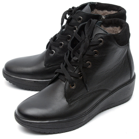 ЖЕНСКИЕ БОТИНКИ НАТУРАЛЬНАЯ КОЖА / ШЕРСТЬ  МАРКО БЕЛАРУСЬ