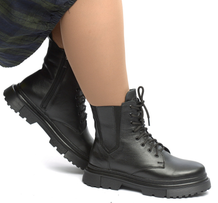 ЖЕНСКИЕ БОТИНКИ НАТУРАЛЬНАЯ КОЖА / НАТУРАЛЬНЫЙ МЕХ CORVETTO ИТАЛИЯ