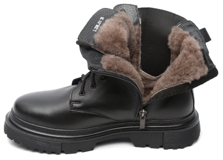 ЖЕНСКИЕ БОТИНКИ НАТУРАЛЬНАЯ КОЖА / НАТУРАЛЬНЫЙ МЕХ CORVETTO ИТАЛИЯ