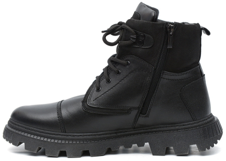 МУЖСКИЕ БОТИНКИ НАТУРАЛЬНАЯ КОЖА / НАТУРАЛЬНЫЙ МЕХ CORVETTO