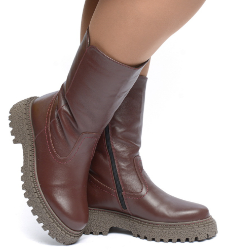 ЖЕНСКИЕ САПОГИ НАТУРАЛЬНАЯ КОЖА / НАТУРАЛЬНАЯ  ШЕРСТЬ CORVETTO ИТАЛИЯ