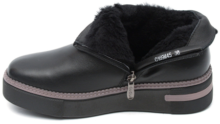 ЖЕНСКИЕ БОТИНКИ НАТУРАЛЬНАЯ КОЖА НАТУРАЛЬНЫЙ МЕХ GUGU ГЕРМАНИЯ