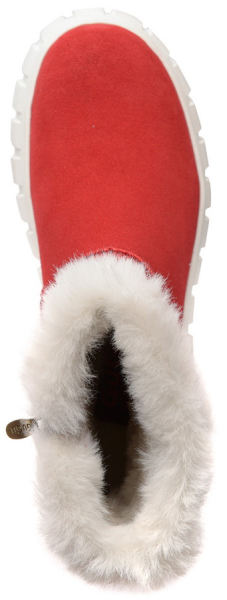 ЖЕНСКИЕ БОТИНКИ НАТУРАЛЬНАЯ КОЖА(ВЕЛЮР) / НАТУРАЛЬНЫЙ МЕХ GUGU ГЕРМАНИЯ