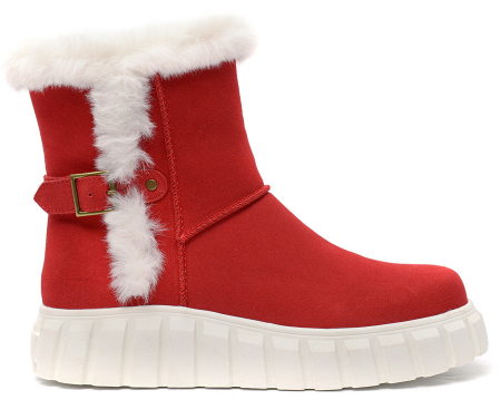 ЖЕНСКИЕ БОТИНКИ НАТУРАЛЬНАЯ КОЖА(ВЕЛЮР) / НАТУРАЛЬНЫЙ МЕХ GUGU ГЕРМАНИЯ