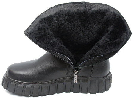 ЖЕНСКИЕ САПОГИ НАТУРАЛЬНАЯ КОЖА / НАТУРАЛЬНЫЙ МЕХ GUGU ГЕРМАНИЯ
