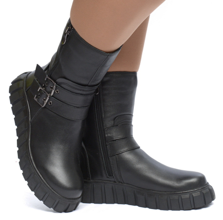 ЖЕНСКИЕ САПОГИ НАТУРАЛЬНАЯ КОЖА / НАТУРАЛЬНЫЙ МЕХ GUGU ГЕРМАНИЯ