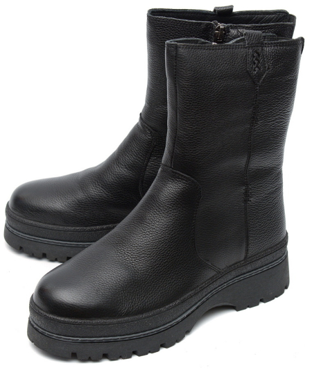 ЖЕНСКИЕ САПОГИ НАТУРАЛЬНАЯ КОЖА  / НАТУРАЛЬНЫЙ МЕХ GUGU ГЕРМАНИЯ