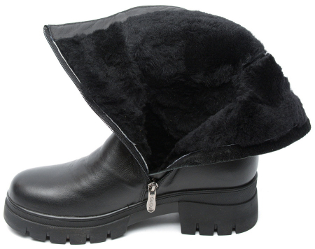 ЖЕНСКИЕ САПОГИ НАТУРАЛЬНАЯ КОЖА  / НАТУРАЛЬНЫЙ МЕХ GUGU ГЕРМАНИЯ