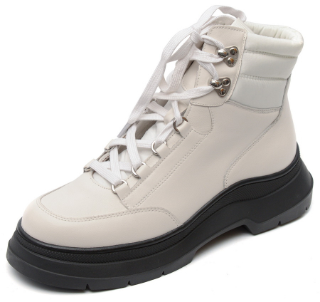 ЖЕНСКИЕ БОТИНКИ НАТУРАЛЬНАЯ КОЖА + ТЕКСТИЛЬ / ВОЙЛОК SALAMANDER