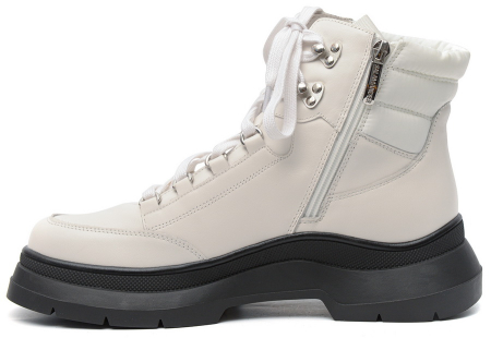 ЖЕНСКИЕ БОТИНКИ НАТУРАЛЬНАЯ КОЖА + ТЕКСТИЛЬ / ВОЙЛОК SALAMANDER