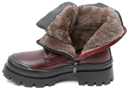 ЖЕНСКИЕ БОТИНКИ НАТУРАЛЬНАЯ КОЖА / НАТУРАЛЬНЫЙ МЕХ CORVETTO ИТАЛИЯ