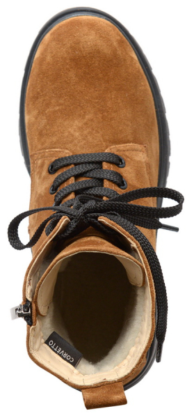 ЖЕНСКИЕ БОТИНКИ НАТУРАЛЬНАЯ КОЖА / ШЕРСТЬ CORVETTO ИТАЛИЯ