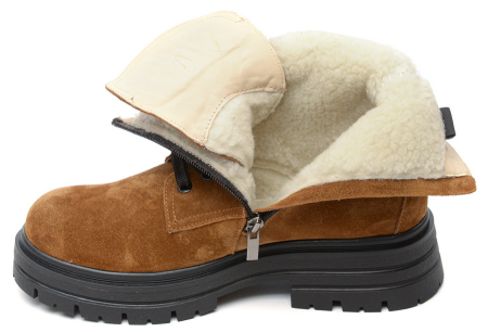 ЖЕНСКИЕ БОТИНКИ НАТУРАЛЬНАЯ КОЖА / ШЕРСТЬ CORVETTO ИТАЛИЯ