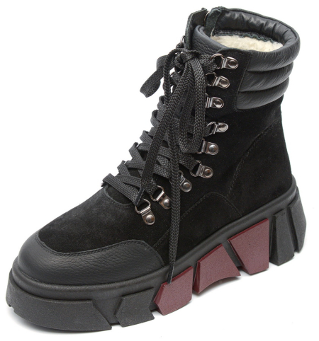 ЖЕНСКИЕ БОТИНКИ НАТУРАЛЬНАЯ КОЖА/ВЕЛЮР/ ШЕРСТЬ CORVETTO ИТАЛИЯ