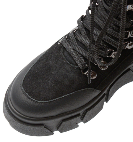 ЖЕНСКИЕ БОТИНКИ НАТУРАЛЬНАЯ КОЖА/ВЕЛЮР/ ШЕРСТЬ CORVETTO ИТАЛИЯ