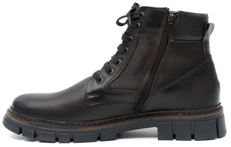 МУЖСКИЕ БОТИНКИ НАТУРАЛЬНАЯ КОЖА / НАТУРАЛЬНЫЙ МЕХ CORVETTO