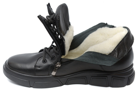 МУЖСКИЕ БОТИНКИ НАТУРАЛЬНАЯ КОЖА / ШЕРСТЬ РОСВЕСТ РОССИЯ