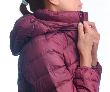 ЖЕНСКАЯ УЛЬТРАЛЁГКАЯ ПУХОВАЯ КУРТКА ДЛИННАЯ  L(42)-7XL(56) BINIFOOT/BNF