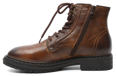 МУЖСКИЕ БОТИНКИ НАТУРАЛЬНАЯ КОЖА / НАТУРАЛЬНЫЙ МЕХ GUGU