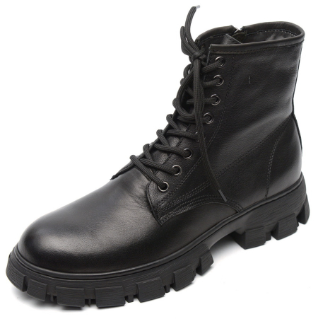 МУЖСКИЕ БОТИНКИ НАТУРАЛЬНАЯ КОЖА / НАТУРАЛЬНЫЙ МЕХ GUGU