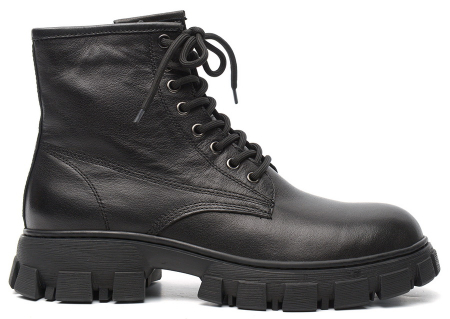 МУЖСКИЕ БОТИНКИ НАТУРАЛЬНАЯ КОЖА / НАТУРАЛЬНЫЙ МЕХ GUGU