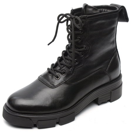 МУЖСКИЕ БОТИНКИ НАТУРАЛЬНАЯ КОЖА / НАТУРАЛЬНЫЙ МЕХ GUGU