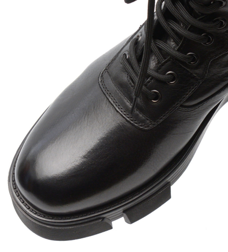 МУЖСКИЕ БОТИНКИ НАТУРАЛЬНАЯ КОЖА / НАТУРАЛЬНЫЙ МЕХ GUGU