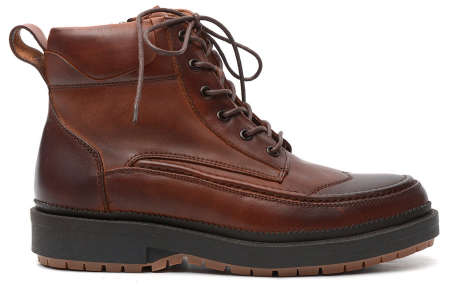 МУЖСКИЕ БОТИНКИ НАТУРАЛЬНАЯ КОЖА / НАТУРАЛЬНЫЙ МЕХ GUGU