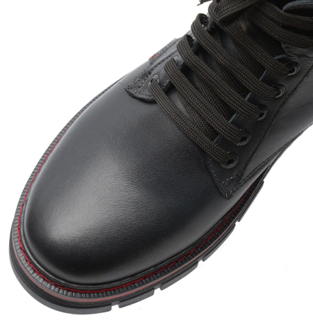 МУЖСКИЕ БОТИНКИ НАТУРАЛЬНАЯ КОЖА / НАТУРАЛЬНЫЙ МЕХ CORVETTO