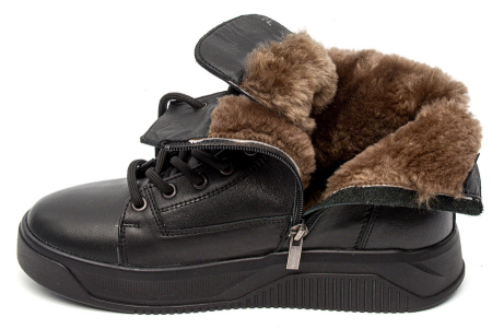 ЖЕНСКИЕ БОТИНКИ НАТУРАЛЬНАЯ КОЖА / НАТУРАЛЬНЫЙ МЕХ CORVETTO ИТАЛИЯ