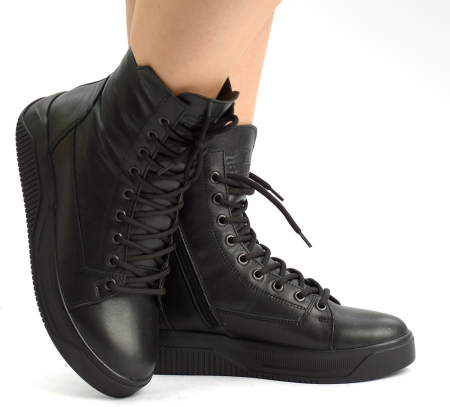 ЖЕНСКИЕ БОТИНКИ НАТУРАЛЬНАЯ КОЖА / НАТУРАЛЬНЫЙ МЕХ CORVETTO ИТАЛИЯ