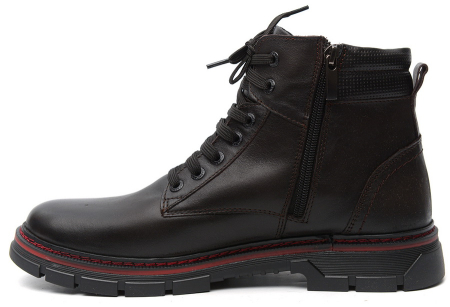 МУЖСКИЕ БОТИНКИ НАТУРАЛЬНАЯ КОЖА / НАТУРАЛЬНЫЙ МЕХ CORVETTO