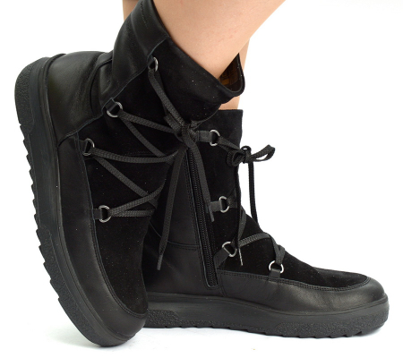 ЖЕНСКИЕ ПОЛУСАПОГИ НАТУРАЛЬНАЯ КОЖА / ВЕЛЮР / ШЕРСТЬ SALAMANDER