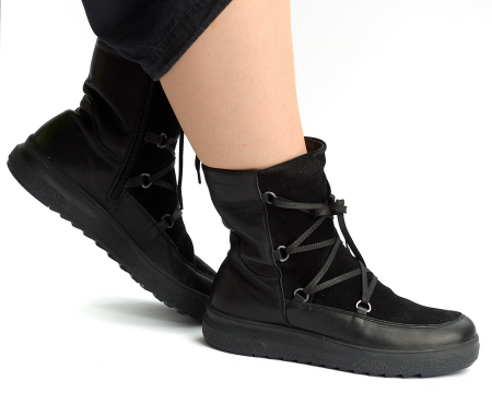 ЖЕНСКИЕ ПОЛУСАПОГИ НАТУРАЛЬНАЯ КОЖА / ВЕЛЮР / ШЕРСТЬ SALAMANDER