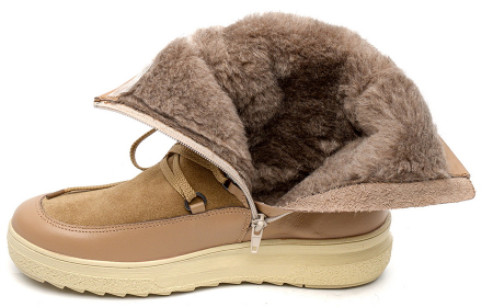 ЖЕНСКИЕ ПОЛУСАПОГИ НАТУРАЛЬНАЯ КОЖА / ВЕЛЮР / ШЕРСТЬ SALAMANDER