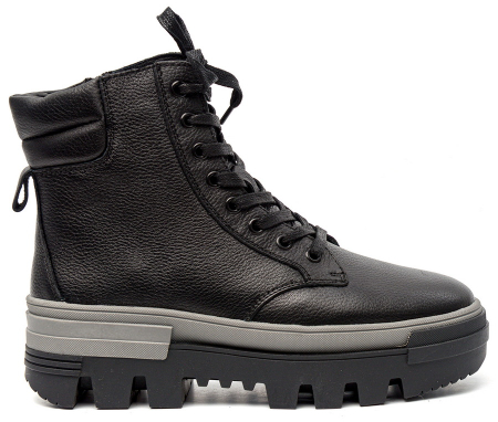 ЖЕНСКИЕ БОТИНКИ НАТУРАЛЬНАЯ КОЖА / НАТУРАЛЬНЫЙ МЕХ SALAMANDER