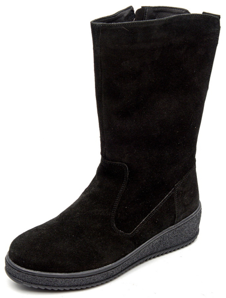 ЖЕНСКИЕ САПОГИ НАТУРАЛЬНАЯ КОЖА(ВЕЛЮР) / НАТУРАЛЬНЫЙ МЕХ CORVETTO ИТАЛИЯ