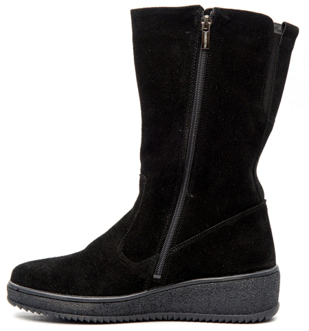 ЖЕНСКИЕ САПОГИ НАТУРАЛЬНАЯ КОЖА(ВЕЛЮР) / НАТУРАЛЬНЫЙ МЕХ CORVETTO ИТАЛИЯ