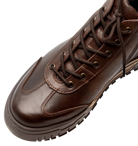 МУЖСКИЕ БОТИНКИ НАТУРАЛЬНАЯ КОЖА / ШЕРСТЬ CORVETTO