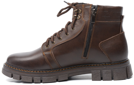 МУЖСКИЕ БОТИНКИ НАТУРАЛЬНАЯ КОЖА / ШЕРСТЬ WELLKRAFT РОССИЯ