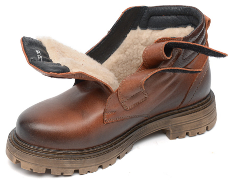 ЖЕНСКИЕ БОТИНКИ НАТУРАЛЬНАЯ КОЖА / ШЕРСТЬ CORVETTO ИТАЛИЯ