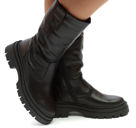 ЖЕНСКИЕ САПОГИ НАТУРАЛЬНАЯ КОЖА / НАТУРАЛЬНАЯ ШЕРСТЬ CORVETTO ИТАЛИЯ