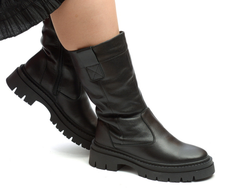 ЖЕНСКИЕ САПОГИ НАТУРАЛЬНАЯ КОЖА / НАТУРАЛЬНАЯ ШЕРСТЬ CORVETTO ИТАЛИЯ