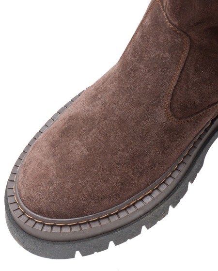 ЖЕНСКИЕ САПОГИ НАТУРАЛЬНАЯ КОЖА(ВЕЛЮР) /НАТУРАЛЬНАЯ  ШЕРСТЬ CORVETTO ИТАЛИЯ